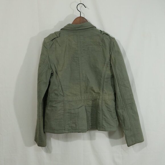 Banana Republic Heritage Military Utility Jacket Olive Green Women’s Size M - Picture 6 of 8